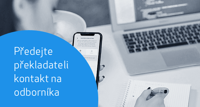 Odborné překlady - předání kontaktu na odborníka