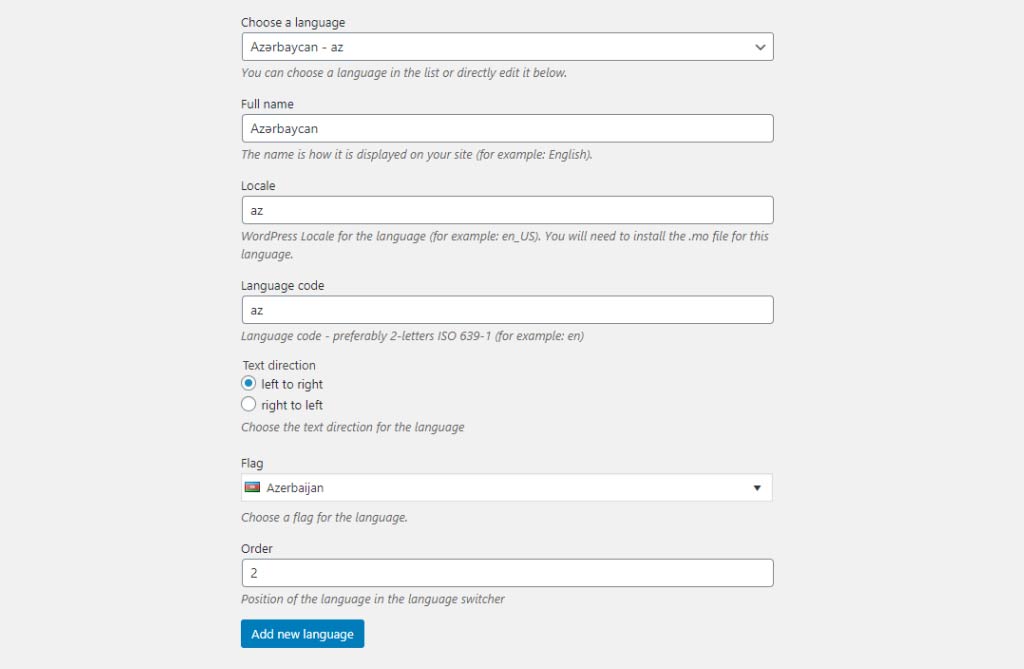 Nastavení jazyků pro překlad ve WordPress